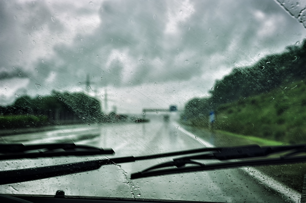 Rainy weather driving
